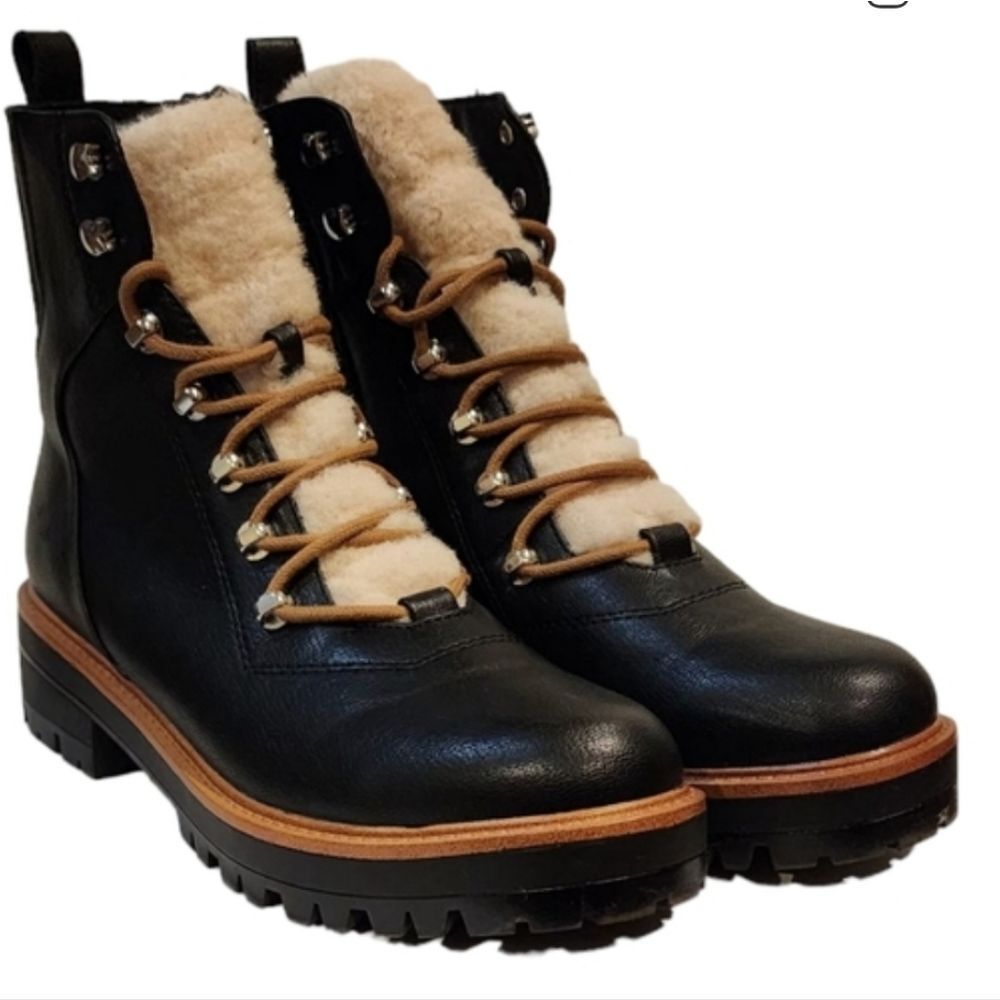 Nine West Ivani Lug Sole Lace-Up Boots - Picture 1 of 9